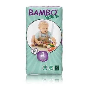 Sauskelnės Bambo Nature Duo Maxi 4, 7-18kg, 60vnt.
