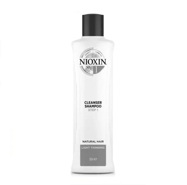 Šampūnas slenkantiems plaukams Nioxin nr.1 300ml NATŪRALIEMS – SILPNAI RETĖJANTIEMS