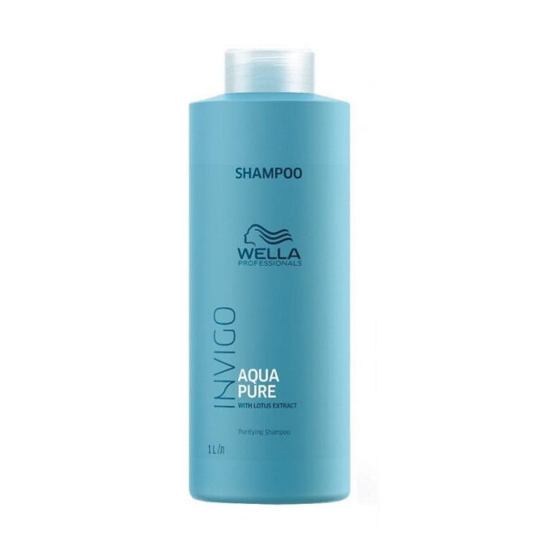 Valomasis šampūnas su lotoso ekstraktu Wella Invigo Aqua Pure 1000ml