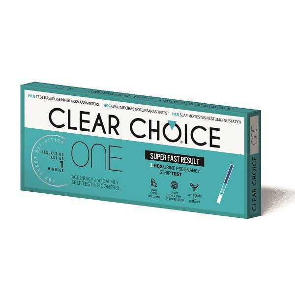 Nėštumo testas Clear Choice One 1 vnt.pak. juostelė