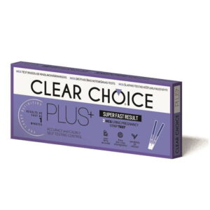 Nėštumo testas Clear Choice Plus 2 vnt.pak. juostelė