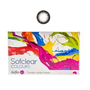 Spalvoti kontaktiniai lęšiai Sofclear Colours, visiškai juodi (2vnt) (2)