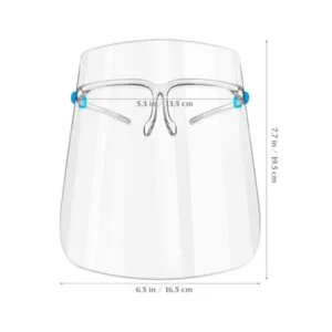 Apsauginis veido skydelis Face Shield su akinių rėmu (2)