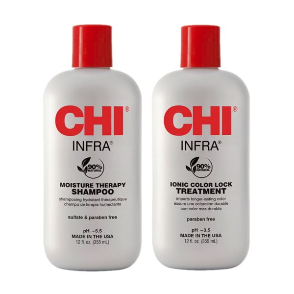 Rinkinys dažytų plaukų stiprinimui CHI Infra Duo 355ml + 355ml