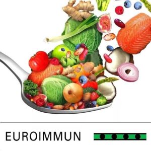 Maisto netoleravimo tyrimas Euroimmun (57 maisto produktai)
