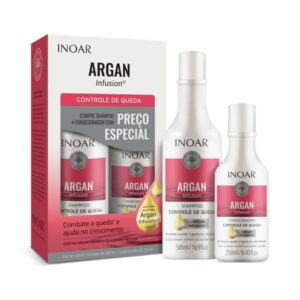 Rinkinys stabdantis plaukų slinkimą Inoar Argan 500ml+250ml