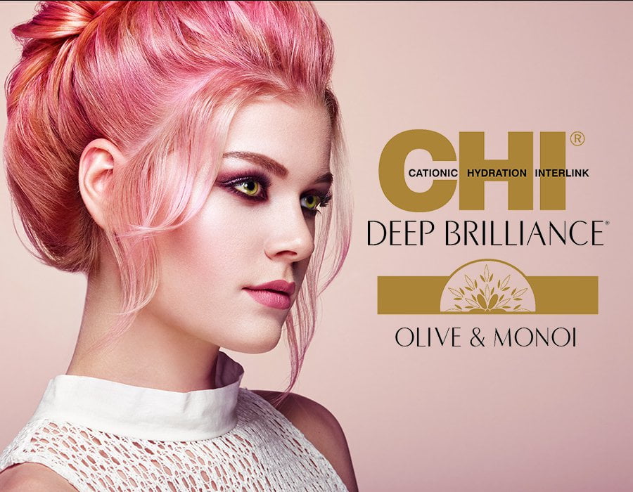 chi deep brilliance plaukų priežiūros linija