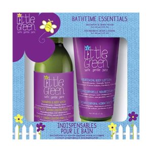Plaukų ir kūno priežiūros rinkinys vaikams Little Green Bathtime Essentials 240ml+180ml