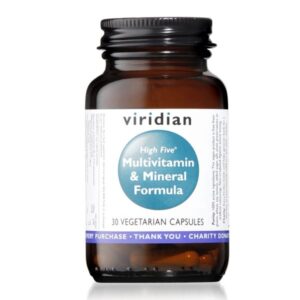 Maisto papildas Viridian High Five Multivitamin&Mineral Formula 30kaps.