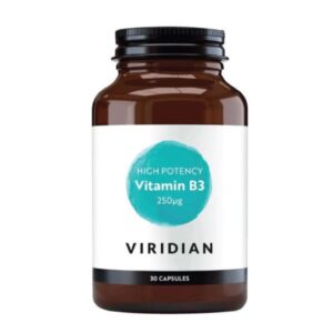 Maisto papildas Viridian High Potency Vitamin B3 30kaps.