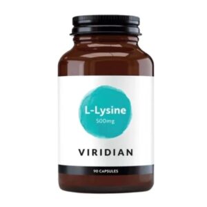 Maisto papildas Viridian L-Lysine 500mg 90kaps.
