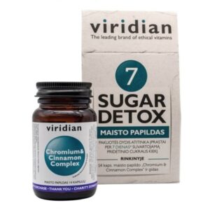 Maisto papildas Viridian Sugar Detox 14 kaps.