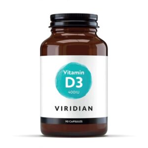 Maisto papildas Viridian Vitamin D3 400IU 90kaps.