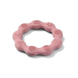 Rožinis silikoninis kramtukas Babyono Ring 1 vnt.