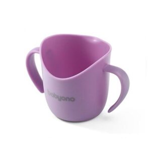 Violetinis ergonomiškas mokomasis puodelis vaikams Babyono 1 vnt.